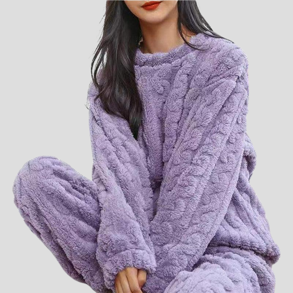Women's Plush Fleece Pajama Set