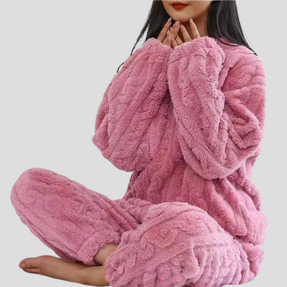Women's Plush Fleece Pajama Set