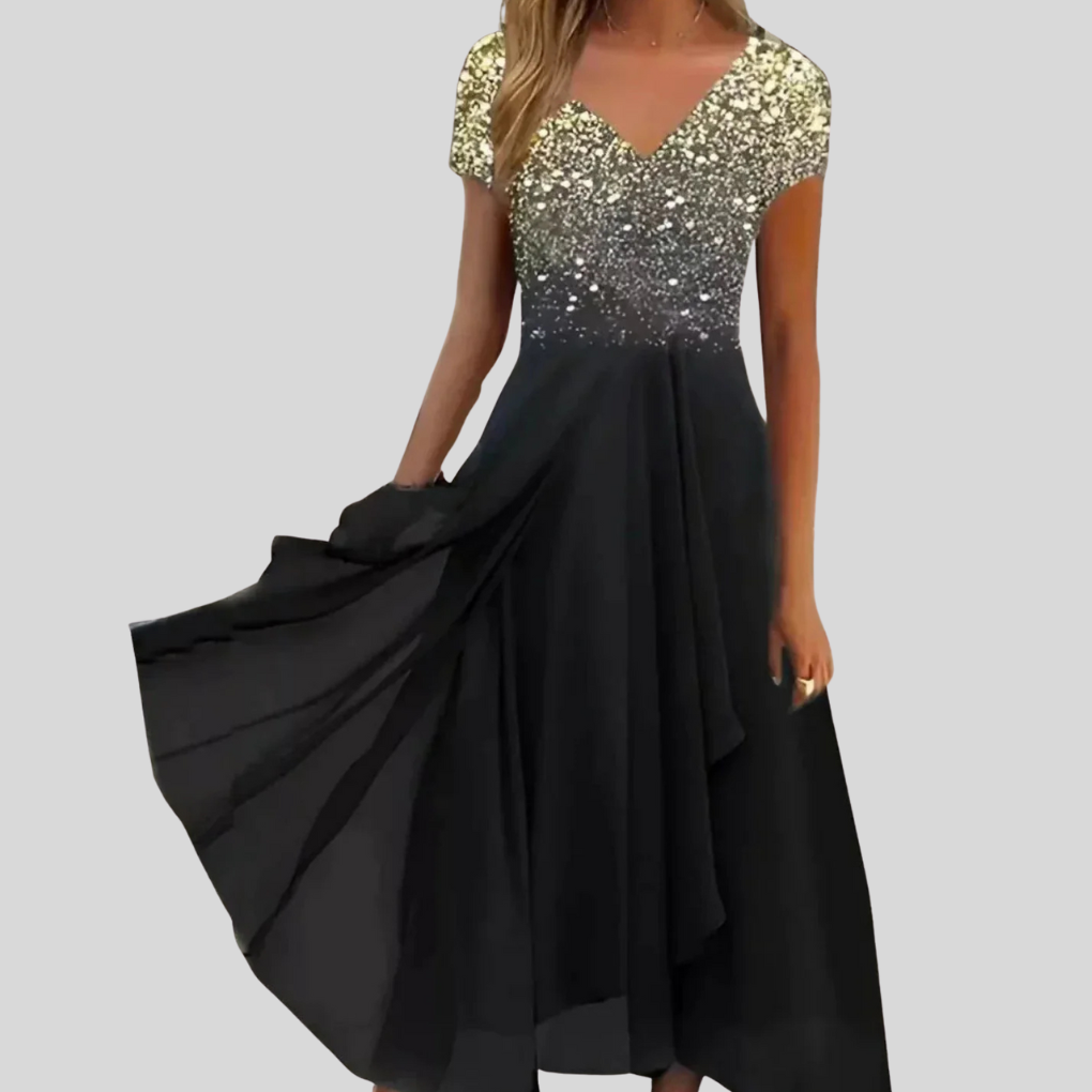 Niki | Women's Elegant Floral Midi Dress