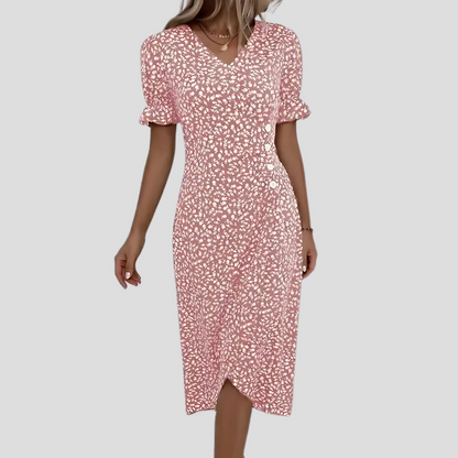 Niki | Women's Floral Print Midi Wrap Dress