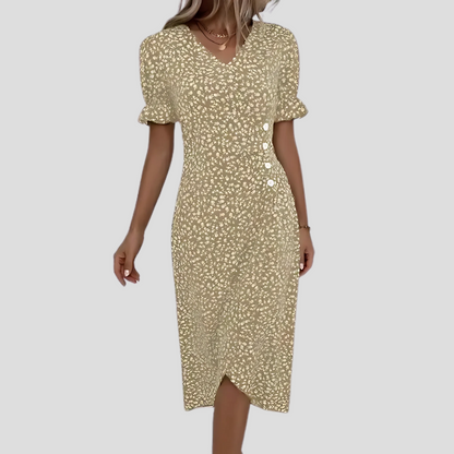 Niki | Women's Floral Print Midi Wrap Dress