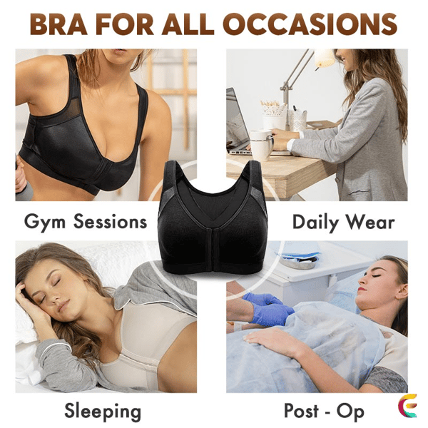 Niki | Sports Bra with Front Closure and Support