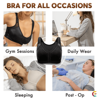 Niki | Sports Bra with Front Closure and Support