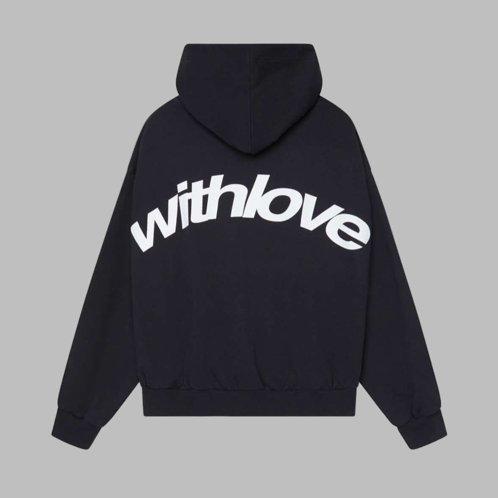 Niki | Graphic Knit Hooded Sweatshirt