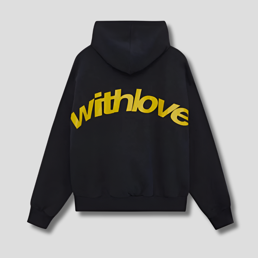 Niki | Graphic Knit Hooded Sweatshirt