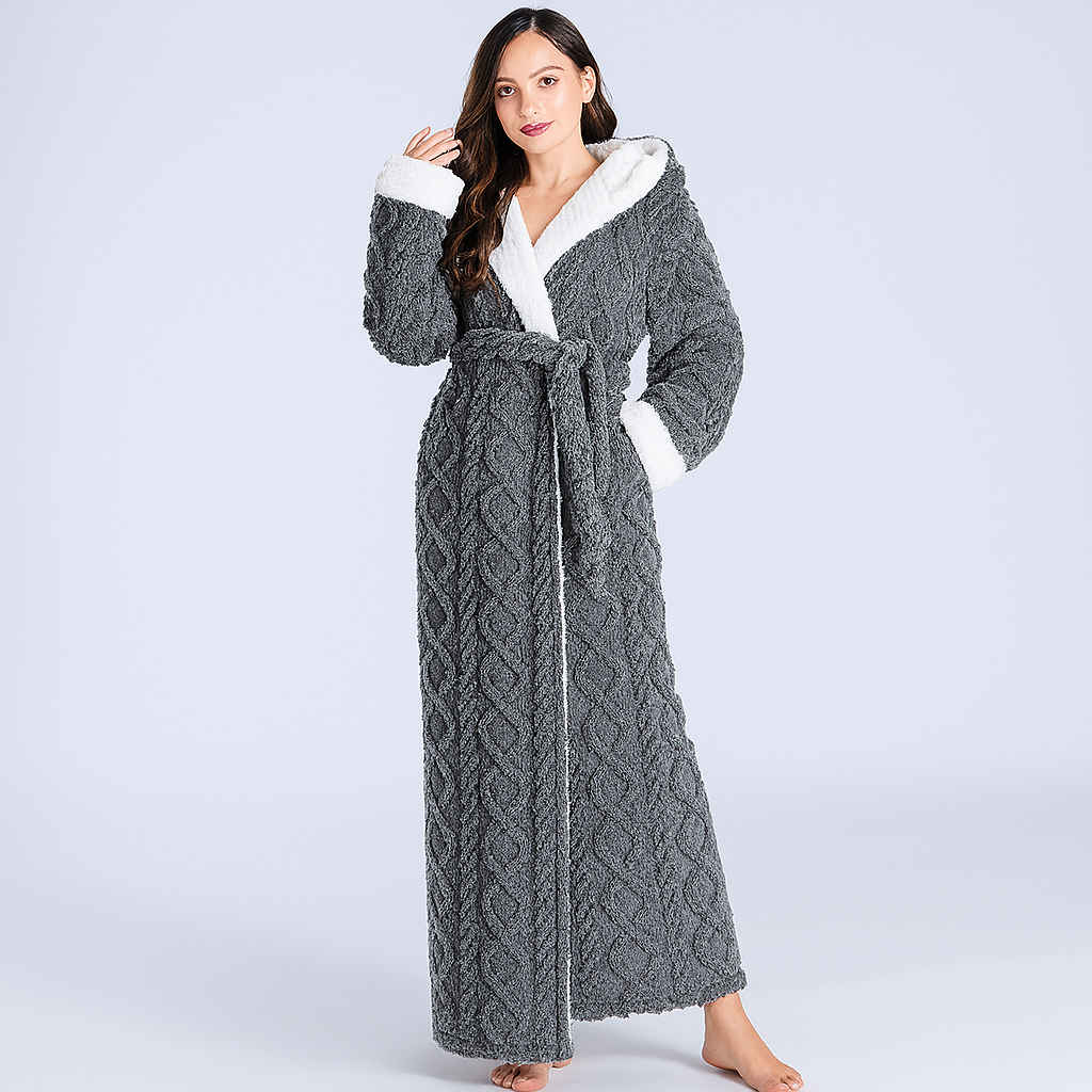 Niki | Full Length Hooded Robe for Ultimate Comfort
