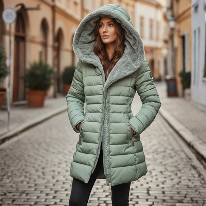 Women's Warm Hooded Puffer Jacket
