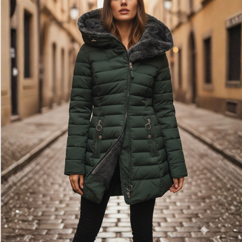 Women's Warm Hooded Puffer Jacket