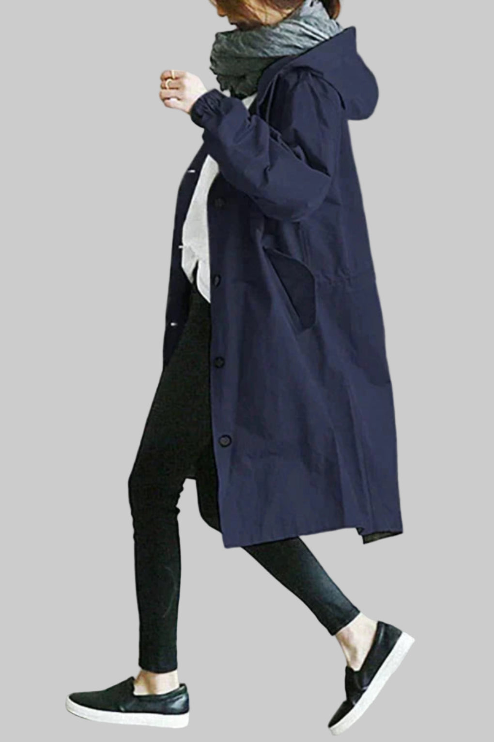 Niki | Hooded Water-Resistant Trench Coat for All Occasions