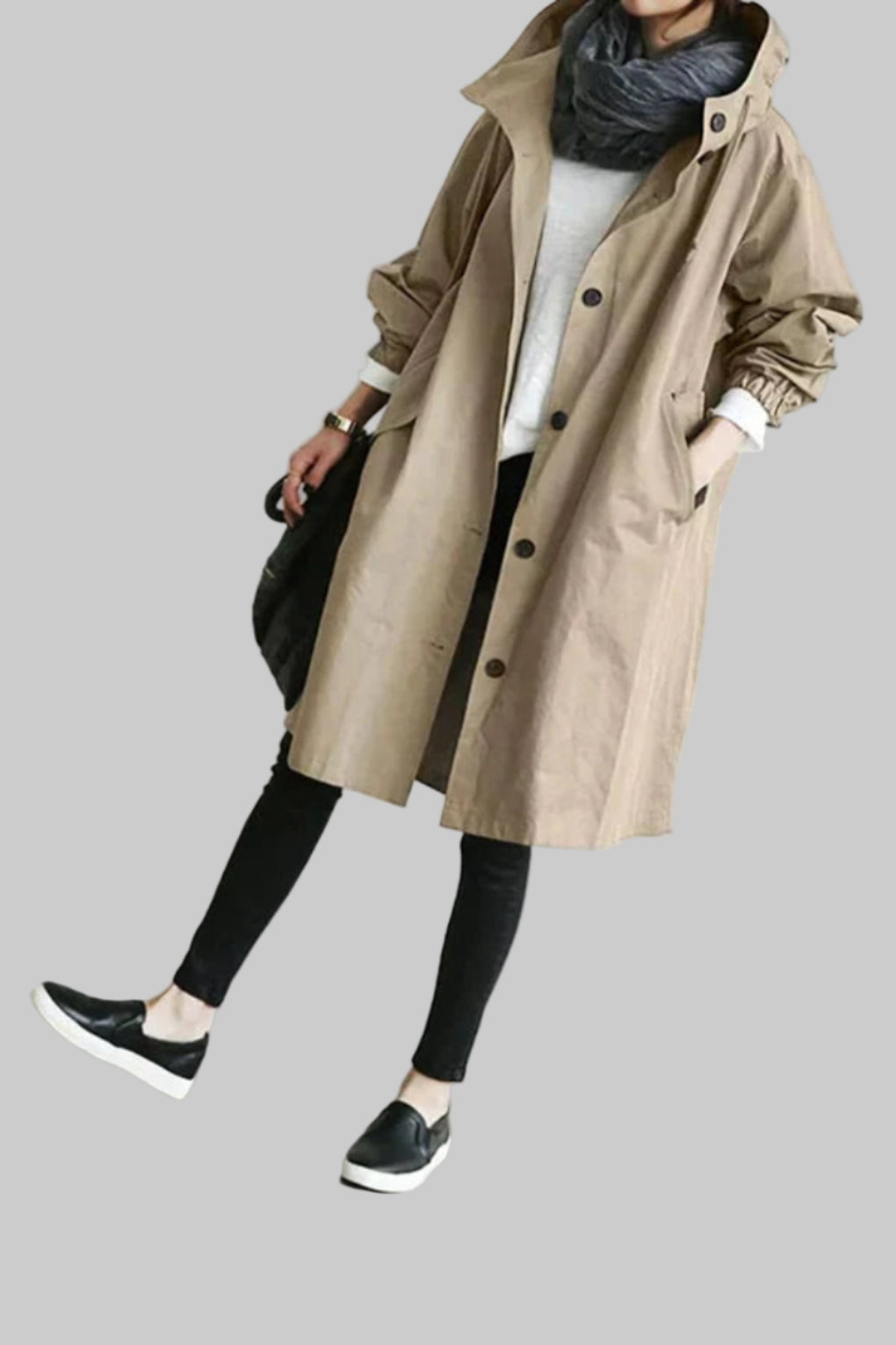 Niki | Hooded Water-Resistant Trench Coat for All Occasions