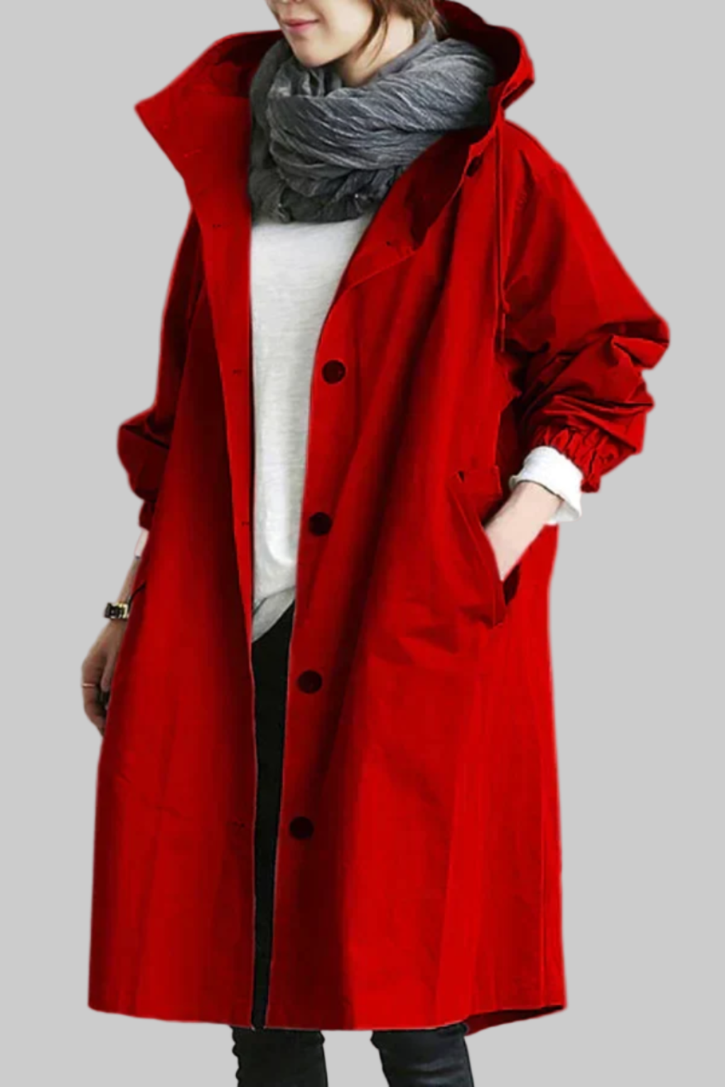 Niki | Hooded Water-Resistant Trench Coat for All Occasions