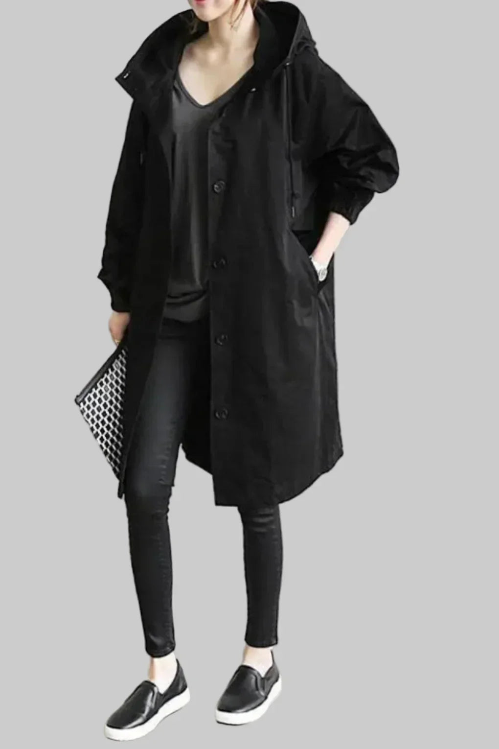 Niki | Hooded Water-Resistant Trench Coat for All Occasions