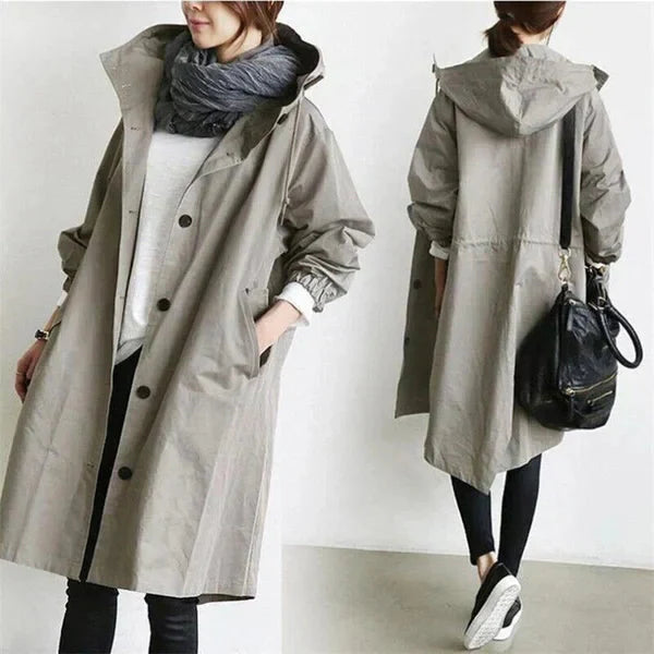 Niki | Hooded Water-Resistant Trench Coat for All Occasions