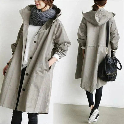 Niki | Hooded Water-Resistant Trench Coat for All Occasions