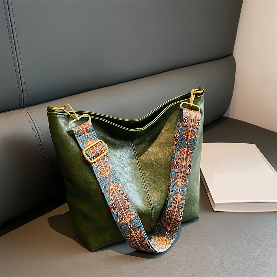 Niki | Women's Large Capacity Tote Bag with Decorative Strap