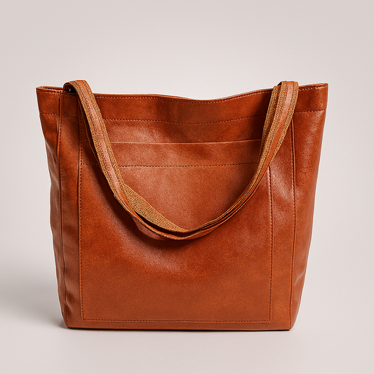 Niki | Women's Large Tote Shoulder Bag with Exterior Pocket