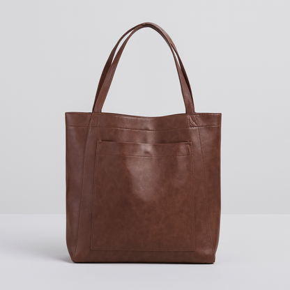 Niki | Women's Large Tote Shoulder Bag with Exterior Pocket