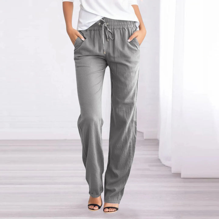 Women's Breezy Linen Blend Drawstring Trousers