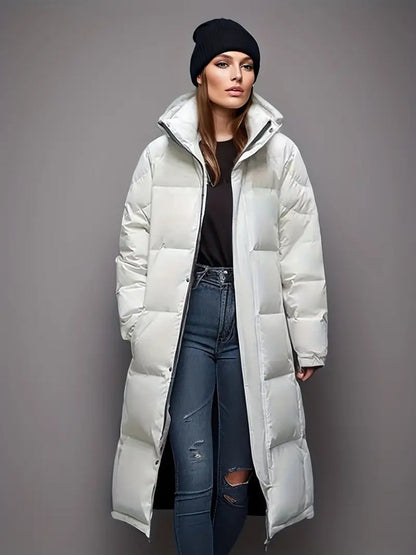 Hooded Longline Puffer Coat