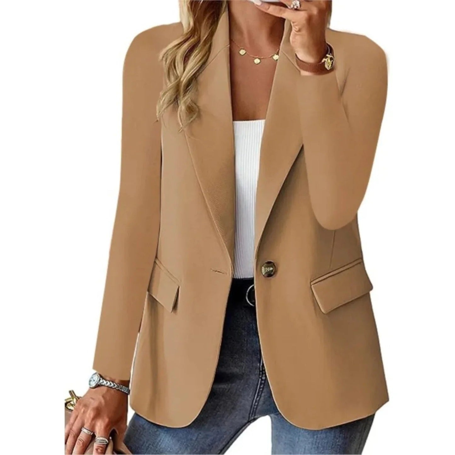 Niki | Women's Versatile Long Sleeve Pocket Blazer