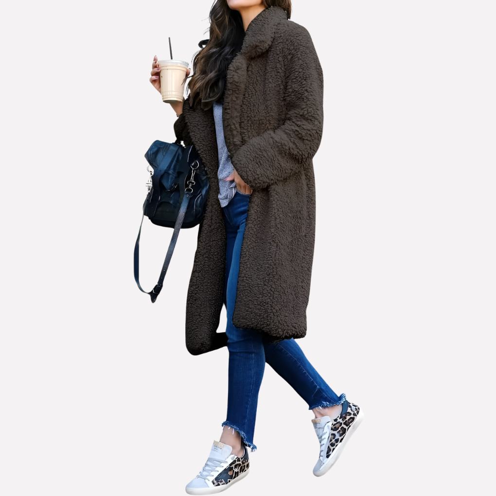 Niki | Cozy Teddy Longline Coat