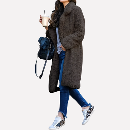 Niki | Cozy Teddy Longline Coat