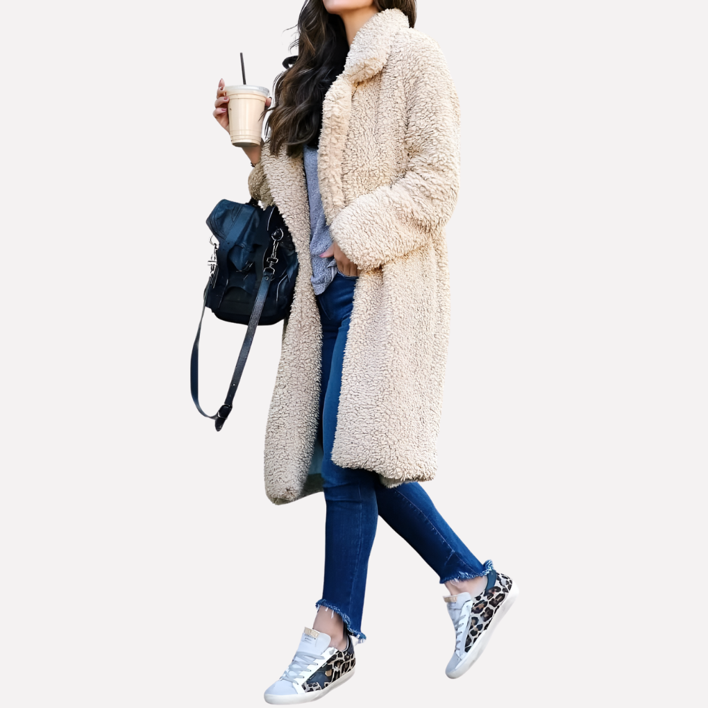 Niki | Cozy Teddy Longline Coat