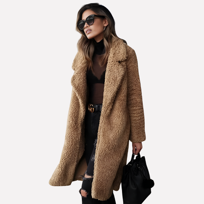 Niki | Cozy Teddy Longline Coat