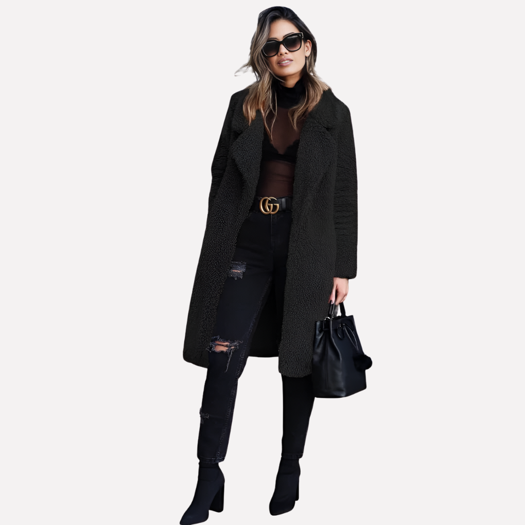 Niki | Cozy Teddy Longline Coat