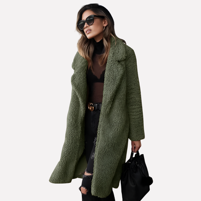 Niki | Cozy Teddy Longline Coat