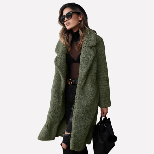 Niki | Cozy Teddy Longline Coat