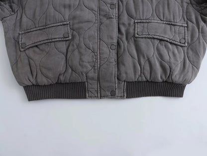 Niki | Relaxed Quilted Bomber Jacket