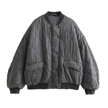 Niki | Relaxed Quilted Bomber Jacket