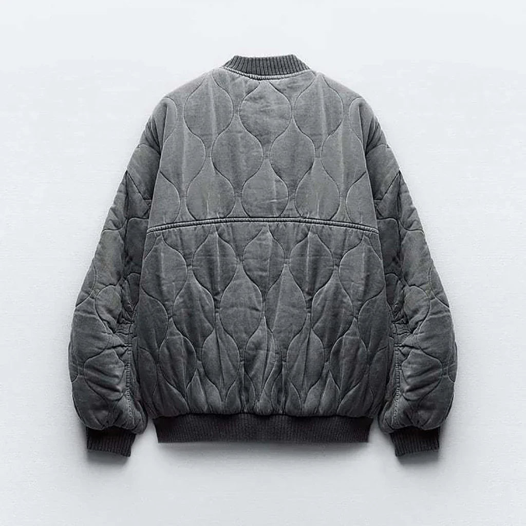 Niki | Relaxed Quilted Bomber Jacket