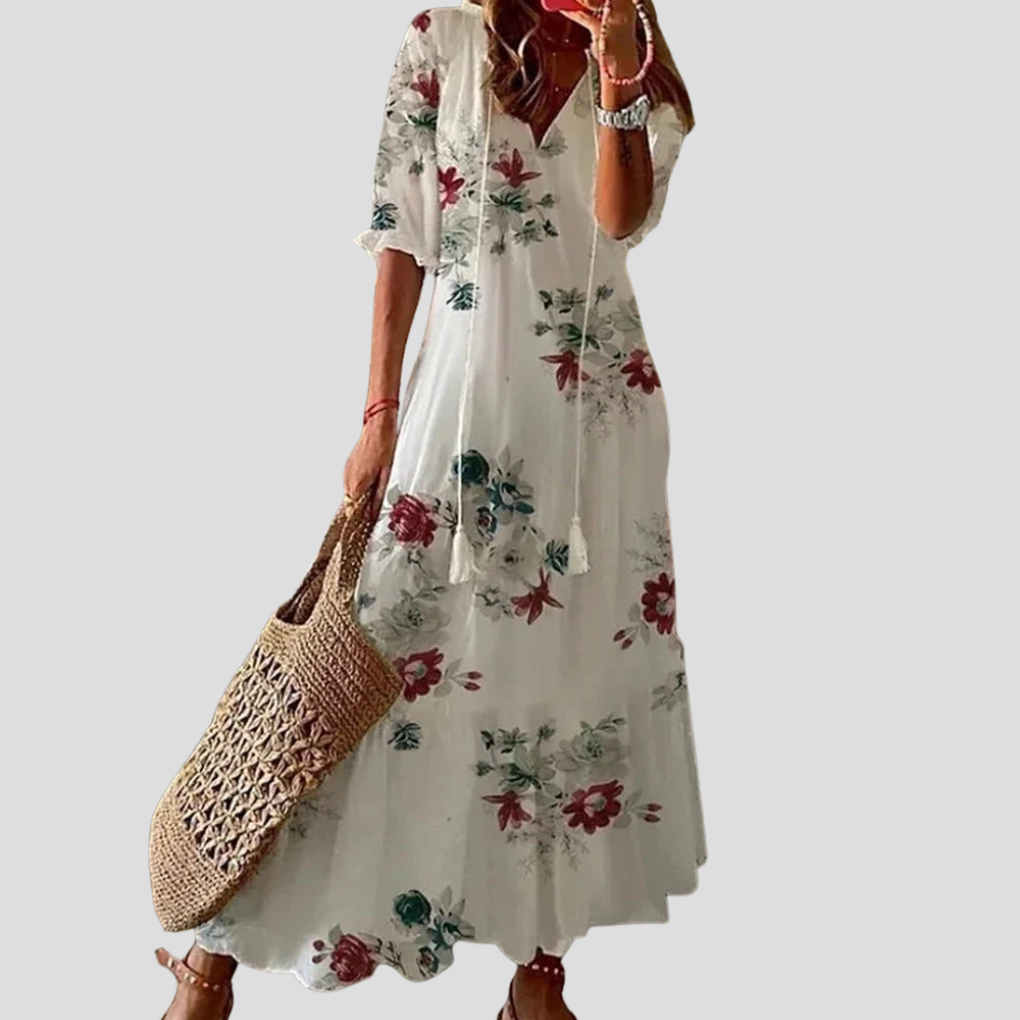 Maxi Dress with Tiers for a Bohemian Look