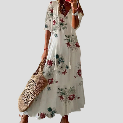 Maxi Dress with Tiers for a Bohemian Look