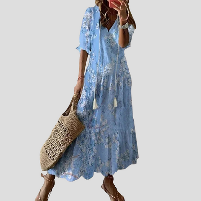 Maxi Dress with Tiers for a Bohemian Look