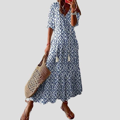 Maxi Dress with Tiers for a Bohemian Look