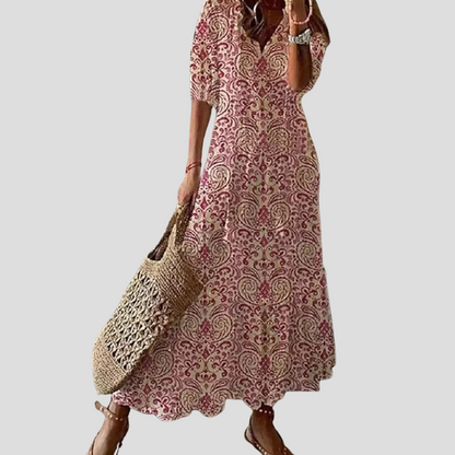 Maxi Dress with Tiers for a Bohemian Look