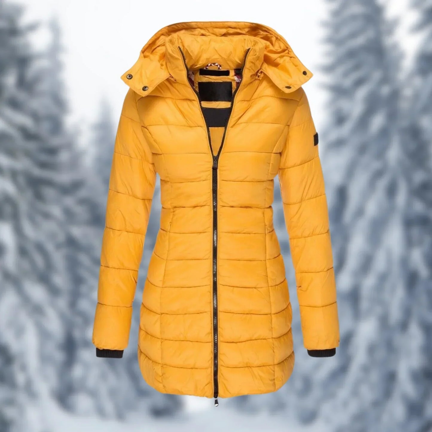 Niki | Women's Mid-Length Insulated Puffer Coat with Hood