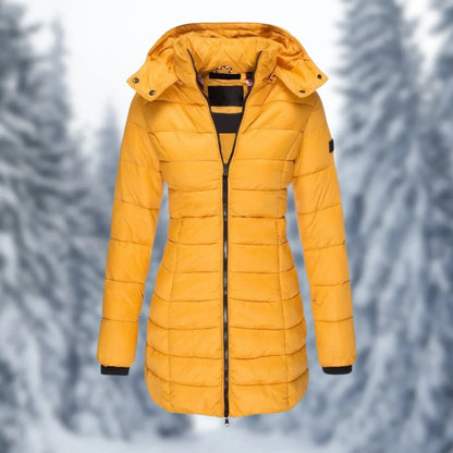 Niki | Women's Mid-Length Insulated Puffer Coat with Hood