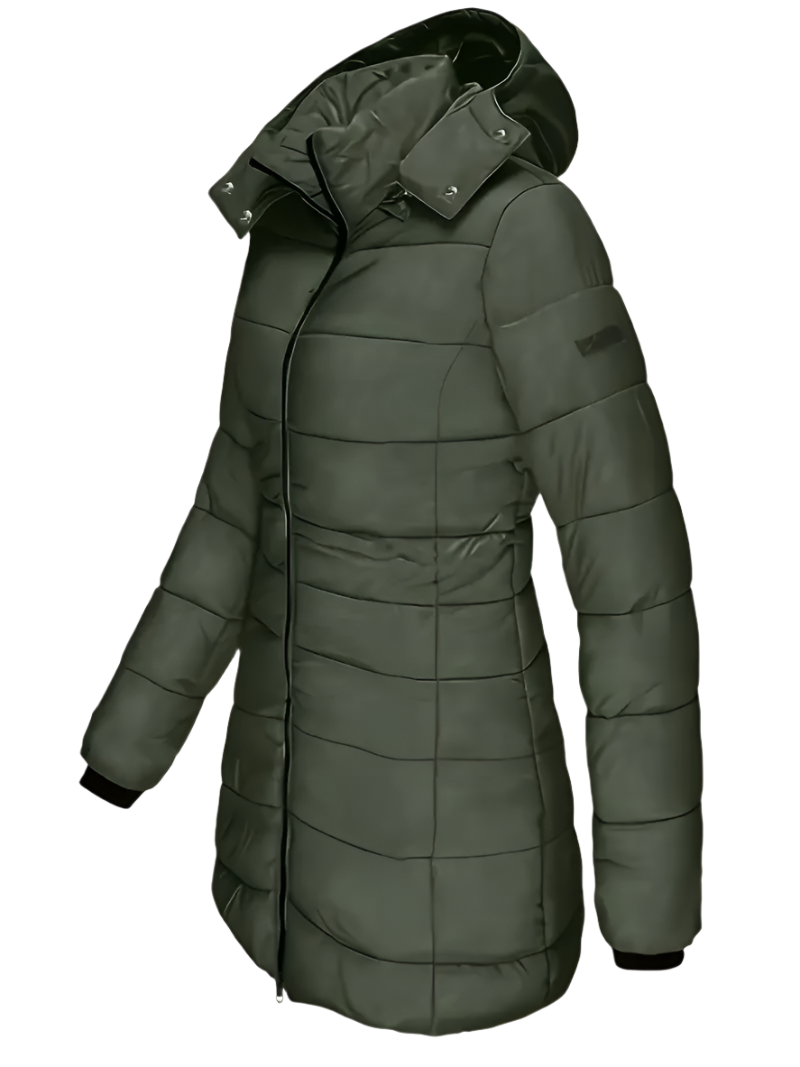 Niki | Women's Mid-Length Insulated Puffer Coat with Hood