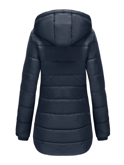 Niki | Women's Mid-Length Insulated Puffer Coat with Hood