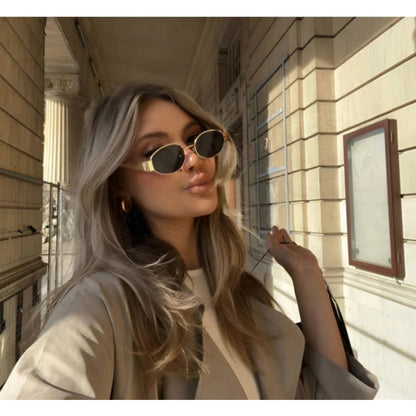 Niki | Women's Oval Sunglasses with Contemporary Frames