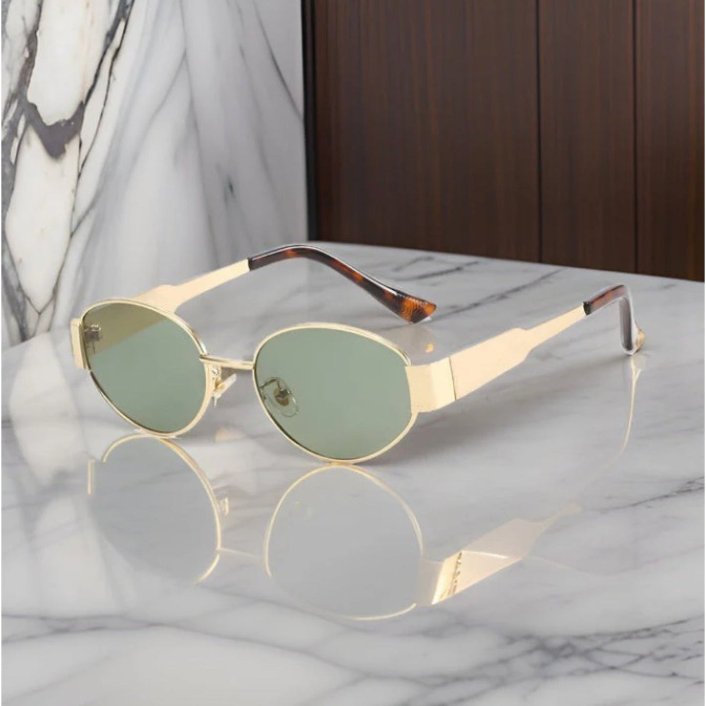 Niki | Women's Oval Sunglasses with Contemporary Frames