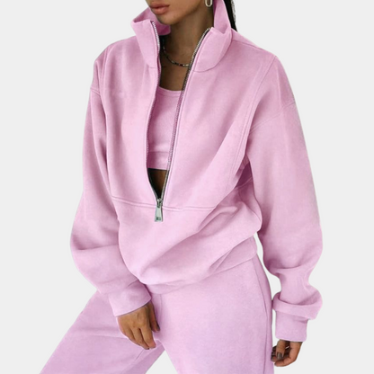 Relaxed Fit Oversized Sweatshirt and Jogger Set