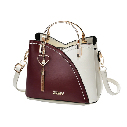Niki | Women's Patchwork Tote Bag with Charm