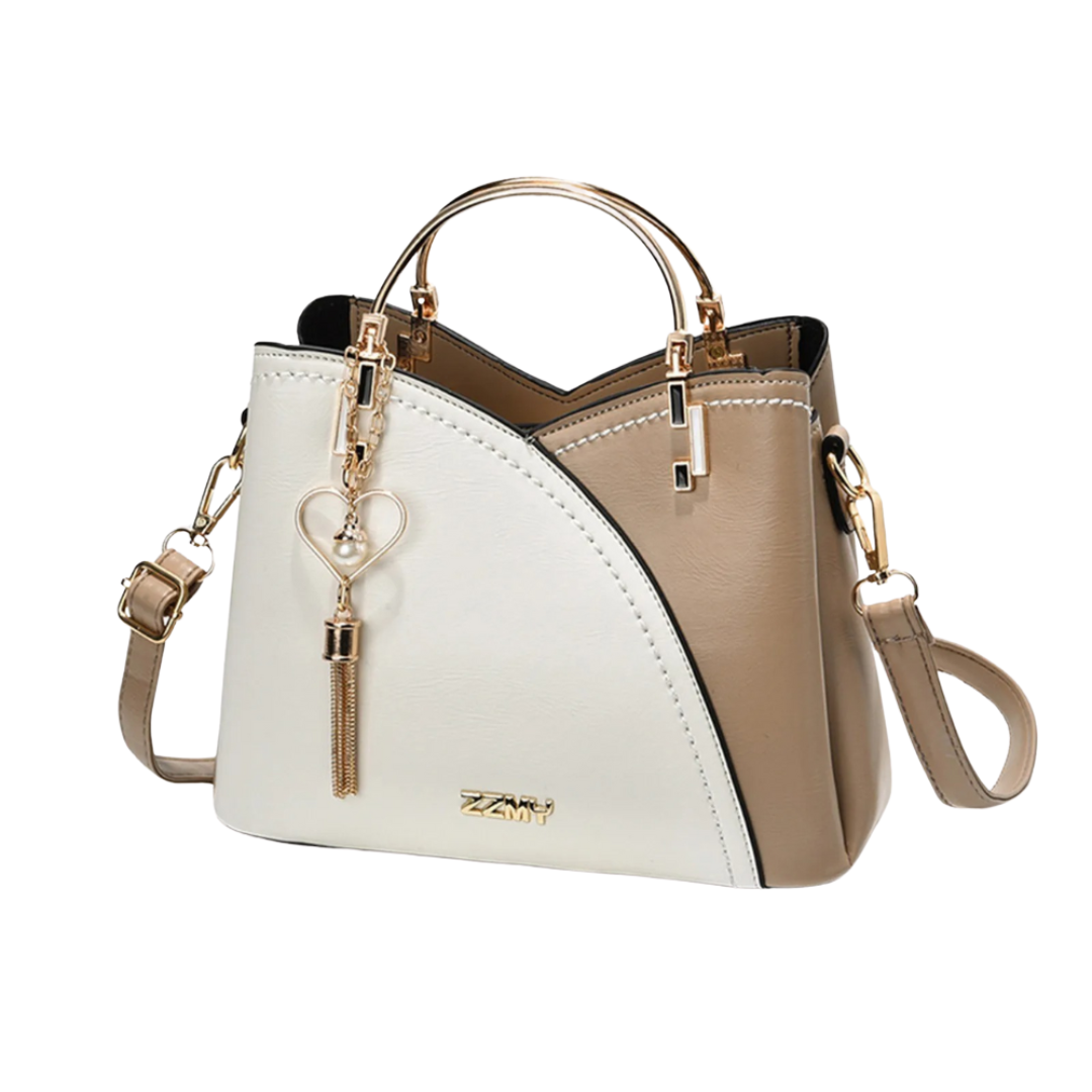 Niki | Women's Patchwork Tote Bag with Charm