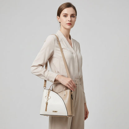 Niki | Women's Patchwork Tote Bag with Charm