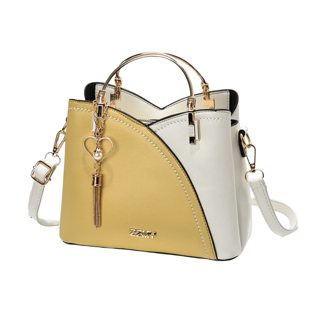 Niki | Women's Patchwork Tote Bag with Charm